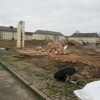 Bild vergrößern: Abriss der ehemaligen Linsingen Kaserne 