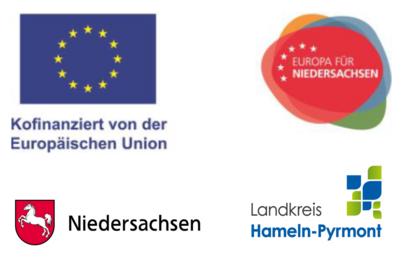 Bild vergrößern: Finanziert durch Europäische Union, Europa für Niedersachsen, Land Niedersachsen, Landkreis Hameln-Pyrmont